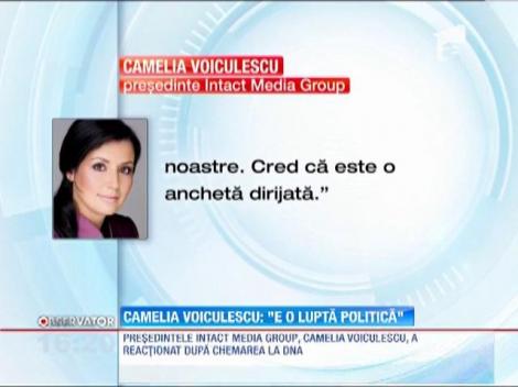 Camelia Voiculescu: "E o lupta politica"