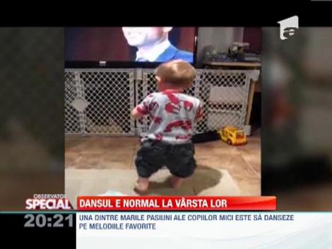 Copii in pasi de dans