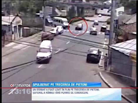 Pieton lovit in plin de o masina, pe o trecere de pietoni din Buzau