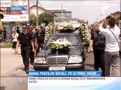 Mama fratilor Becali, condusa pe ultimul drum