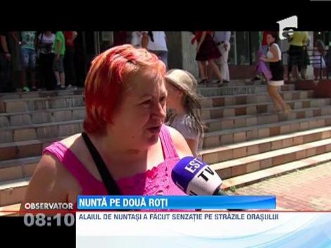 Nunta pe doua roti, in Piatra Neamt! 