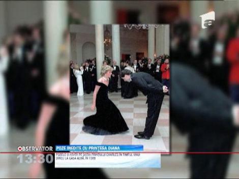 Poze inedite cu Printesa Diana in timpul unui dineu la Casa Alba, in septembrie 1985