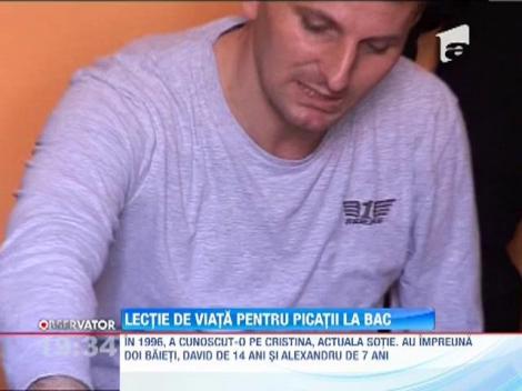 Lectie de viata pentru picatii la BAC. Un barbat din Timisoara, invalid si bolnav, a trecut examenul cu media 7!