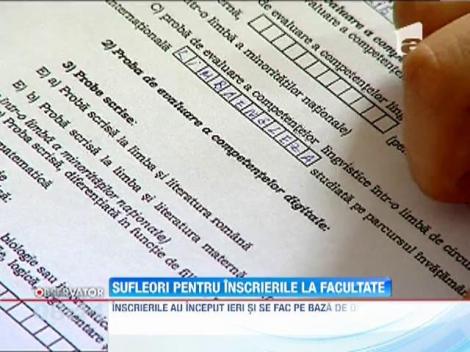 Sufleori pentru inscrierile la facultate