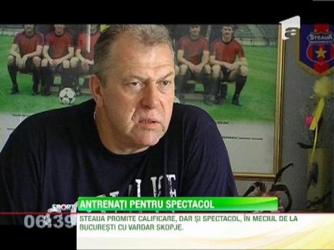 Steaua promite calificare si spectacol in dubla cu Vardar Skopje