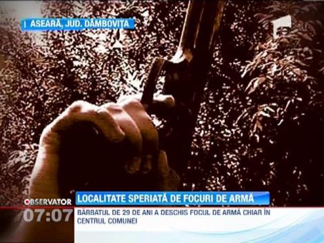 Localitate speriata de focuri de arma