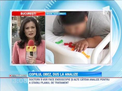 Copilul obez din Dolj, dus la analize