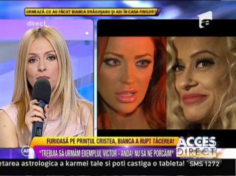 Bianca Dragusanu, furioasa pe printul Cristea!
