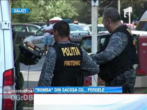Alarma falsa cu bomba in fata Palatului Justitiei din Galati