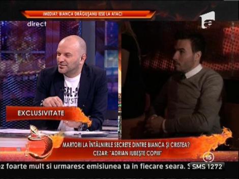 Cezar: "Bianca mi-a spus ca il iubeste pe Adi Cristea"