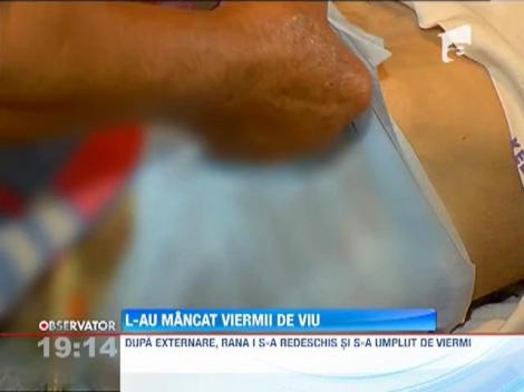 Caz socant la Caracal! Un barbat a ajuns sa fie mancat de viu de viermi