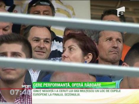 Negoita cere performanta, ofera rabdare