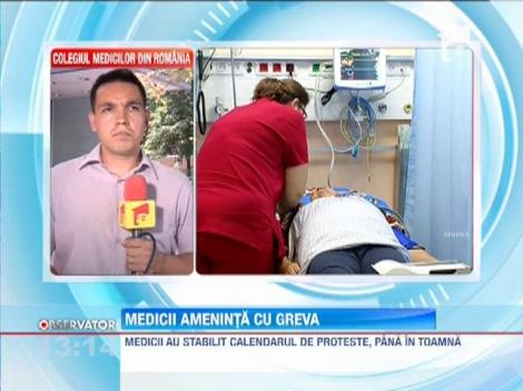 Medicii din Romania ameninta cu greva generala