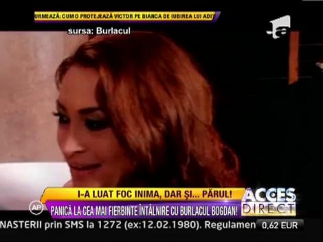 Unei concurente de la Burlacul i-a luat foc parul in jacuzzi!