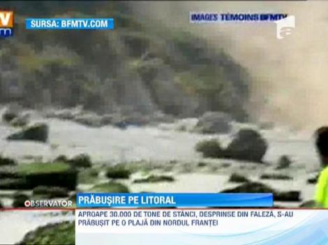 Prabusire spectaculoasa pe litoralul Canalului Manecii