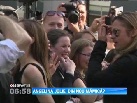 Angelina Jolie ar fi, din nou, insarcinata cu gemeni
