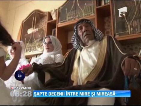 S-a casatorit cu femeie cu 70 de ani mai tanara decat el!