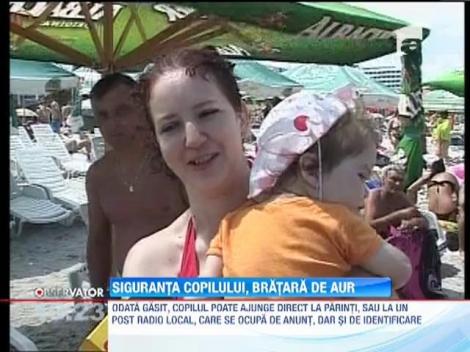 Bratari de recunoastere pentru copiii pierduti pe litoral