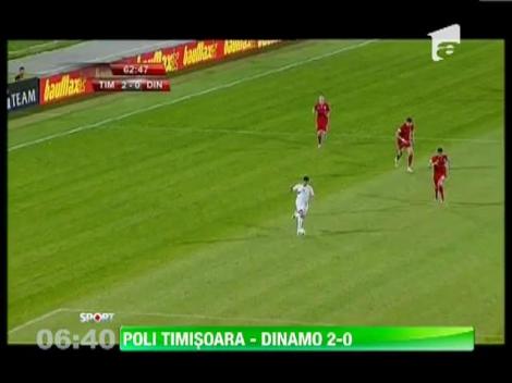 ACS Poli Timisoara - Dinamo 2-0/ "Cainii" debuteaza cu o infrangere in Liga 1
