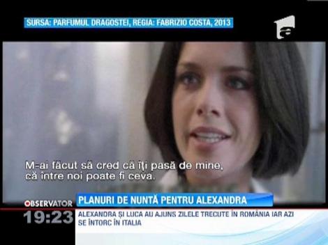 Planuri de nunta pentru Alexandra Dinu