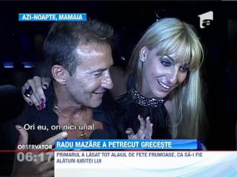 Radu Mazare si iubita lui oficiala au petrecut noaptea pe ritmuri grecesti