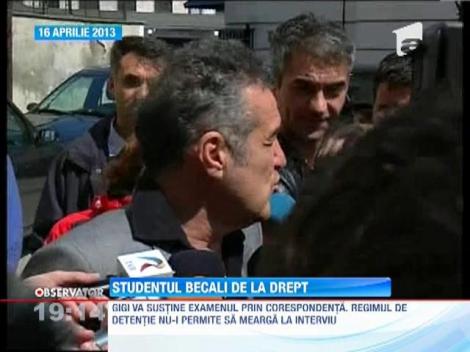 Gigi Becali, student la Drept din inchisoare