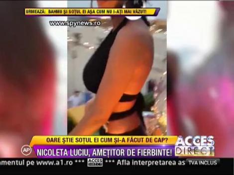 Nicoleta Luciu, weekend fierbinte pe litoral