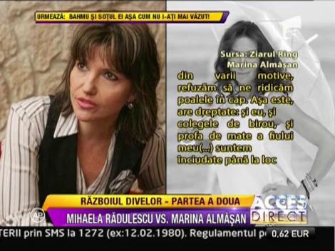 Razboi intre dive: Mihaela Radulescu si Marina Almasan si-au dat replici acide