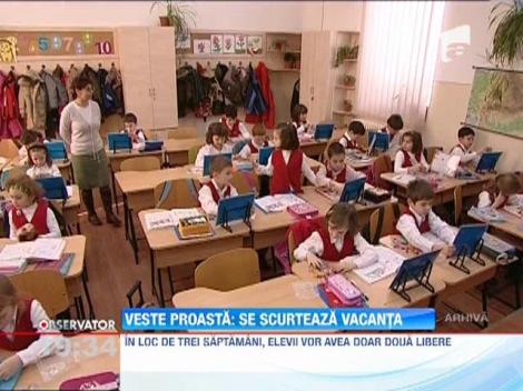 Semestrele vor reveni la vechea structura. Vacanta se scurteaza