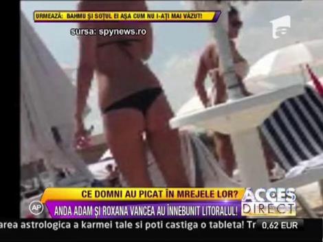 Anda Adam si Roxana Vancea, sexy la plaja