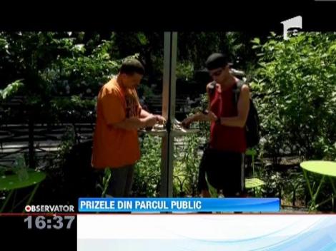 Statii de incarcare cu energie solara pentru telefoane, la New York