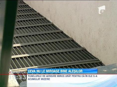 Mizeria si mirosul din subsol Casei Poporului ii nelinisteste pe alesi