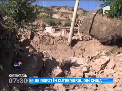 Cutremur in China: Bilantul victimelor a ajuns la 89 de morti