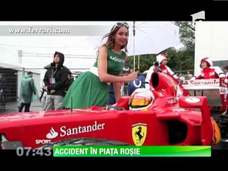 Kamui Kobayashi a facut praf un monopost Ferrari, in Moscova