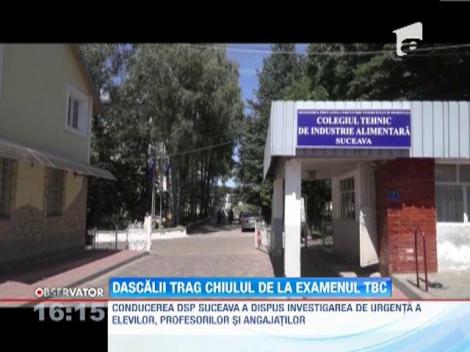 Dascalii trag chiulul de la examenul TBC