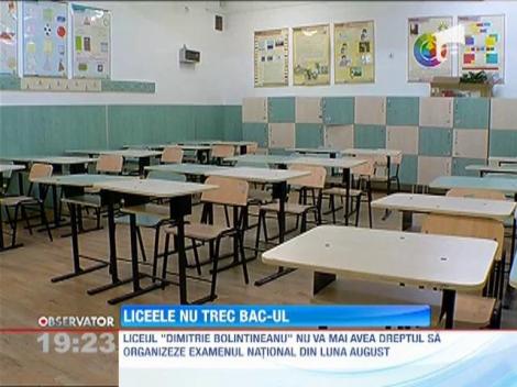 Sesiunea a doua de Bacalaureat se va sustine numai in liceele de top din Capitala