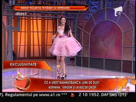 Adriana Bahmuteanu si-a lansat colectia de haine la "Un Show Pacatos"