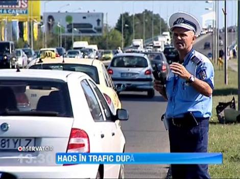 Accident in zona Baneasa