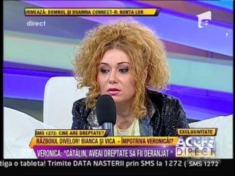 Veronica A. Cara: "N-am vrut sa accept de la Bianca niciun cadou"