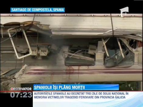 Trei zile de doliu national in Spania, dupa tragedia feroviara din Santiago de Compostela