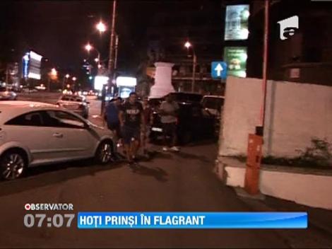 Hoti de locuinte, prinsi in flagrant