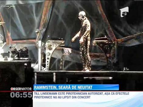 Trupa Rammstein, concert incendiar la Bucuresti