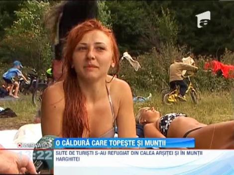 Codul galben de canicula a umplut terasele din statiunile de pe valea Prahovei