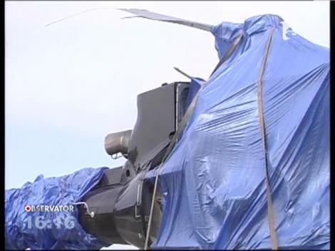 Epava elicopterului in care a murit Sorin Terbea, examinata la Brasov