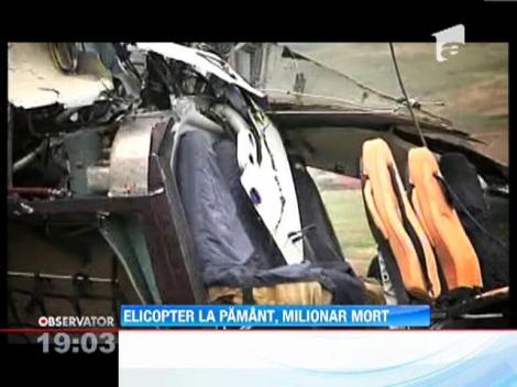 UPDATE / Epava elicopterului in care a murit Sorin Terbea, examinata la Brasov