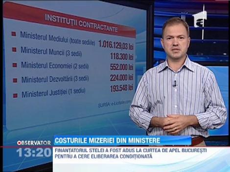 Costurile curateniei din Ministere