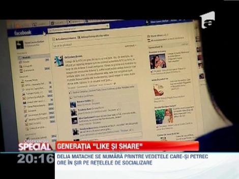 Delia nu se poate dezlipi de Facebook: "Creeaza dependenta suta la suta!"