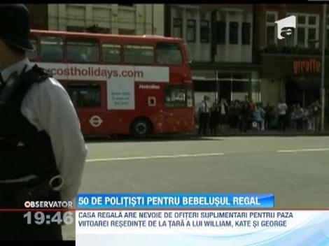 Fiul lui Kate si al Printului William va fi pazit de 50 de politisti