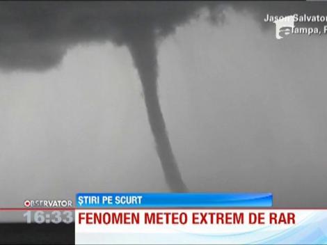 Fenomen meteo extrem de rar in largul Marii Ionice din Grecia