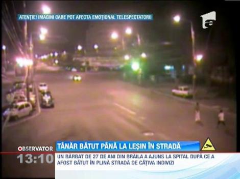 Tanar batut pana la lesin in strada